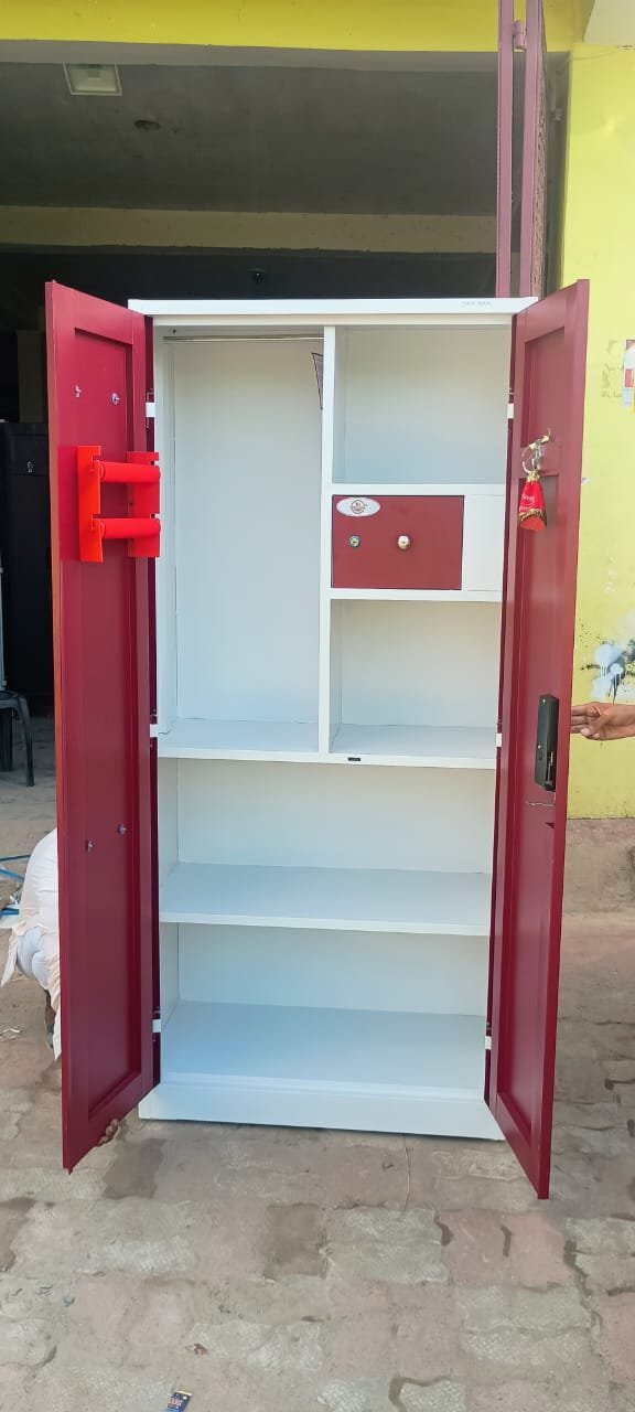 2 Door Steel Almirah with Locker
