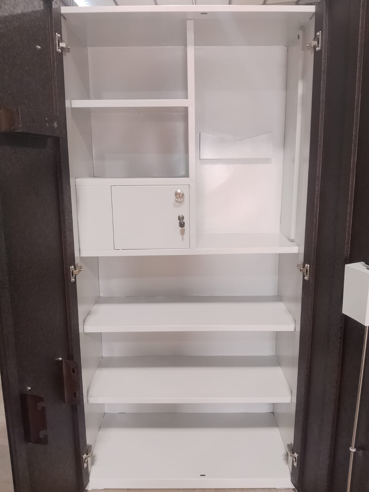 Premium 2 Door Steel Wardrobe with Mirror